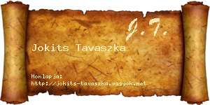 Jokits Tavaszka névjegykártya